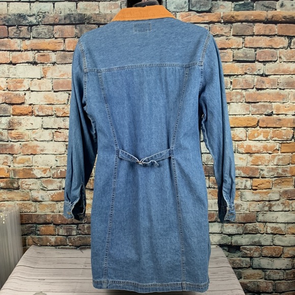 Scarlett blue denim midi dress size 13/14 - Picture 4 of 6